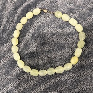 Green beaded necklace